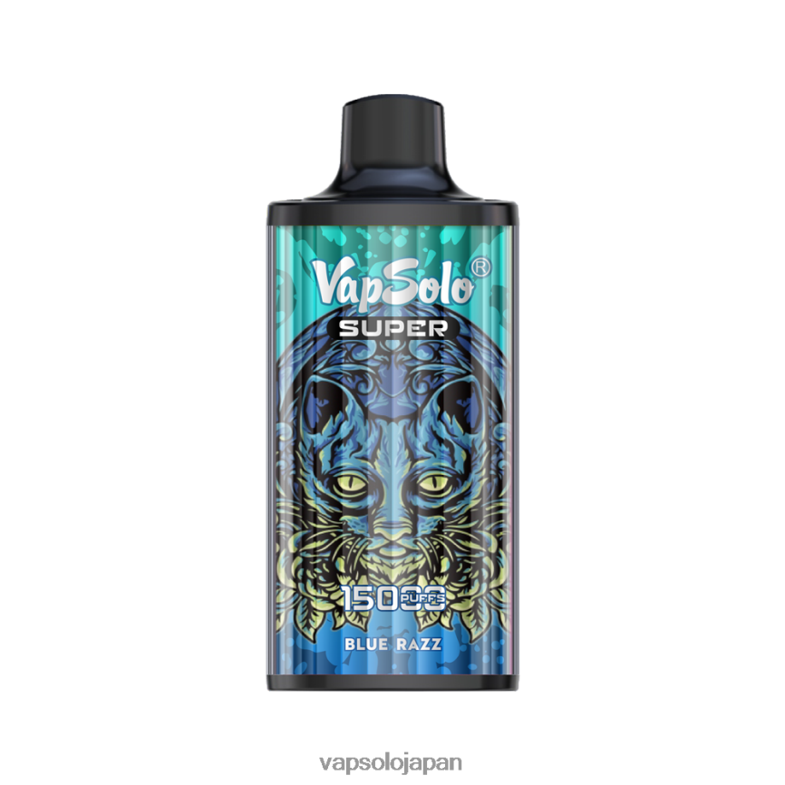 VapSolo SUPER 使い捨て電子タバコ ブルーラズ DLX4T214 - Vapsolo Nicotine