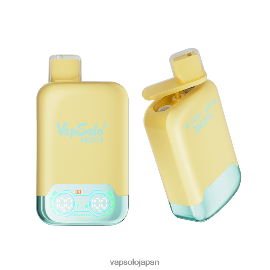 VapSolo TWINS 使い捨て電子タバコ パイナップルココナッツ＆ストロベリーバナナ DLX4T231 - Vapsolo Buy