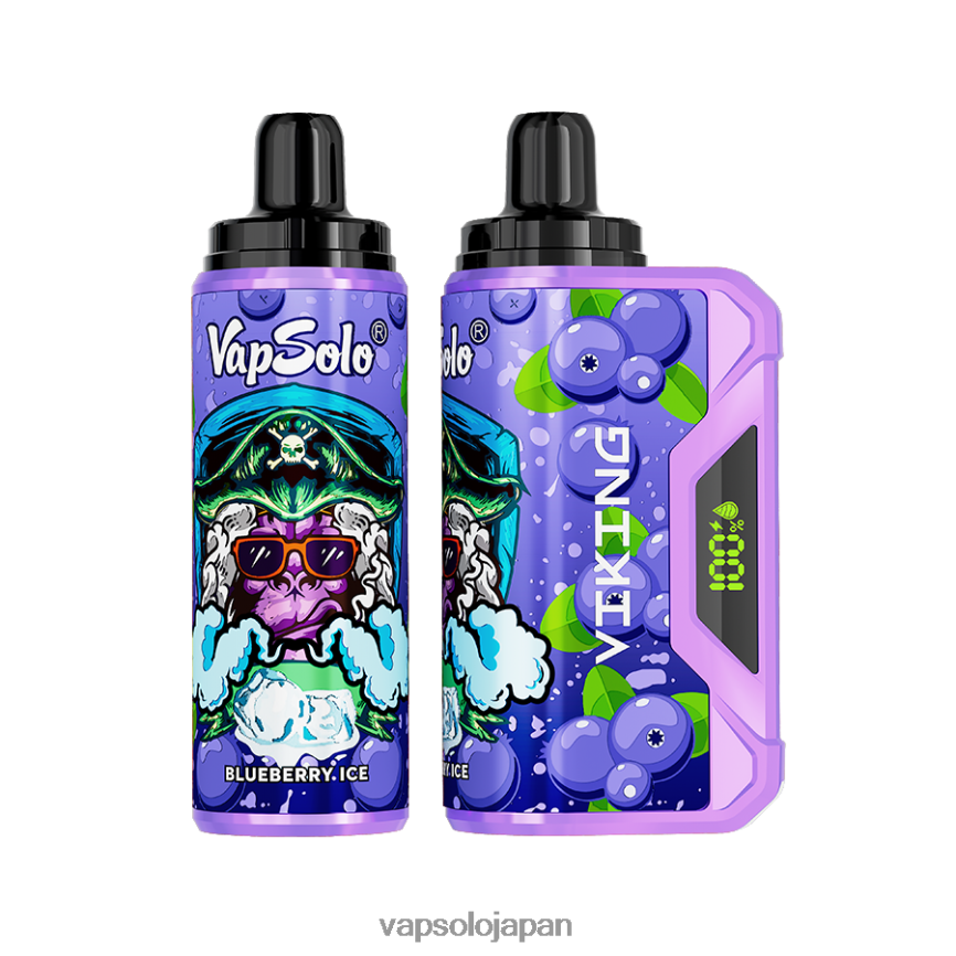 VapSolo VIKING 使い捨て電子タバコ ブルーベリー DLX4T236 - Vapsolo Puff