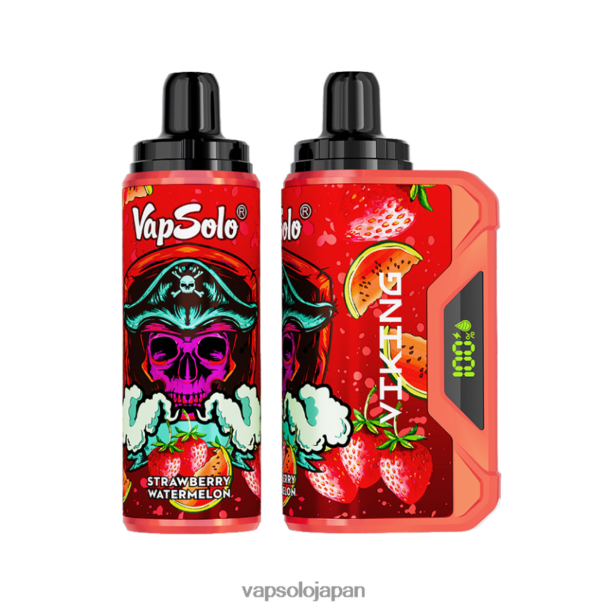 VapSolo VIKING 使い捨て電子タバコ イチゴスイカ DLX4T246 - Vapsolo Japan