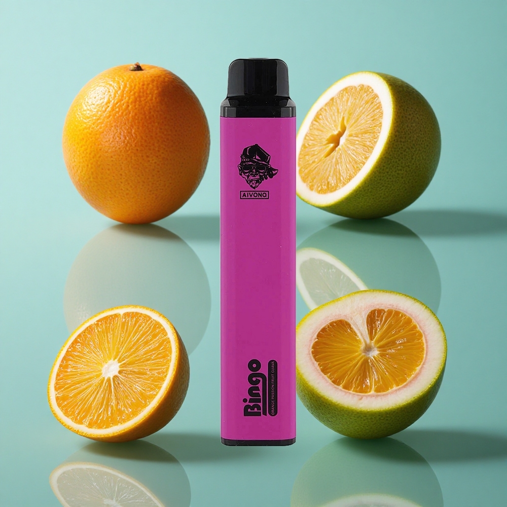 オレンジパッションフルーツグアバ Aivono Aim Bingo 4000回吸引 10mL 日本 vape wholesale