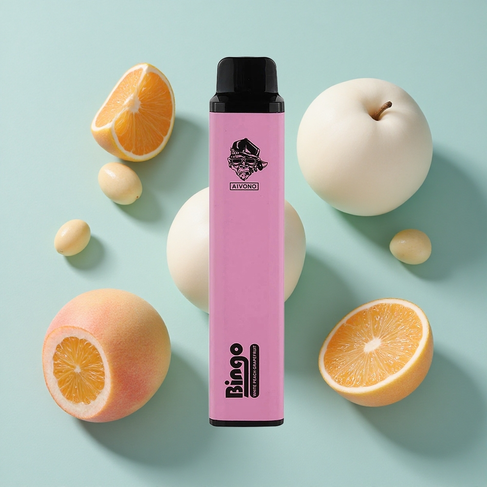白桃グレープフルーツ Aivono Aim Bingo 4000パフ 10mL 日本 vape wholesale