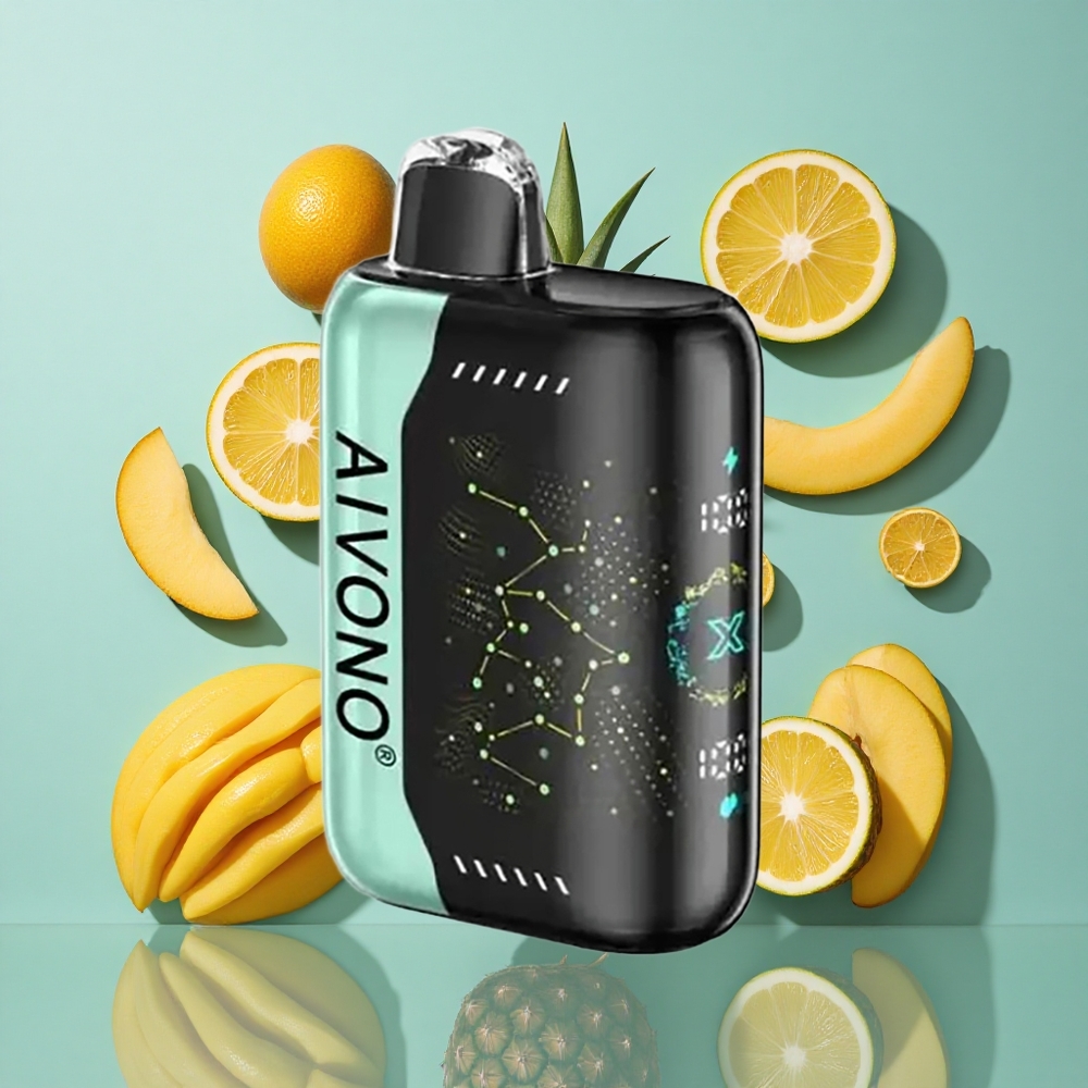 サワーマンゴーパイナップル Aivono Aim Boom 25000パフ タイプC充電 Japan vape wholesale