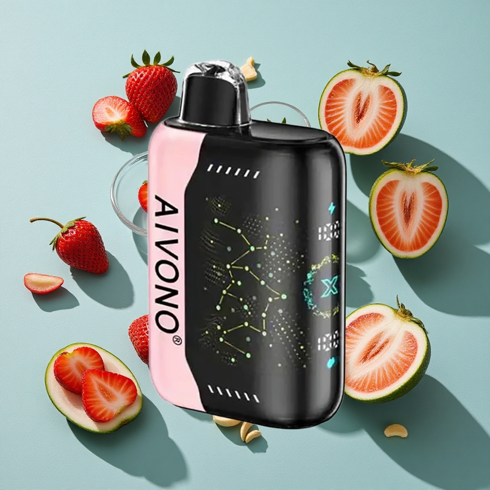 イチゴ B ポップ Aivono Aim Boom 25000 パフ 650mAh バッテリー Japan vape wholesale