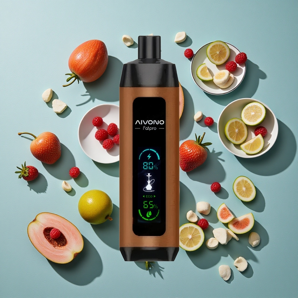 チェリーラズベリー Aivono Aim Fatpro 22000パフス 28ml Eリキッド Japan vape wholesale