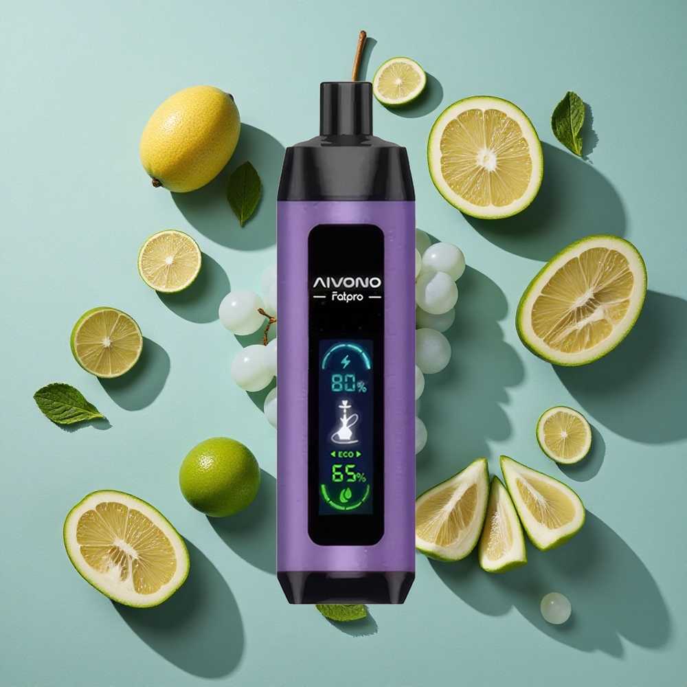グレープミント Aivono Aim Fatpro 22000パフス 28ml リキッド Japan vape wholesale