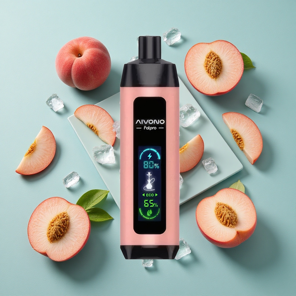 ピーチアイス Aivono Aim Fatpro 22000パフ 28ml 日本ベイプ卸売