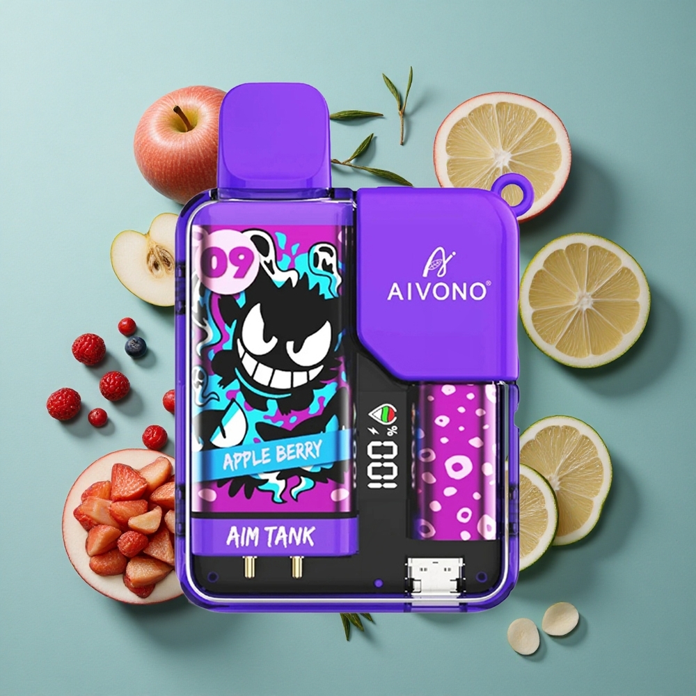 アップルベリーAivono AIM-TANK 9500パフス18ml日本vape wholesale