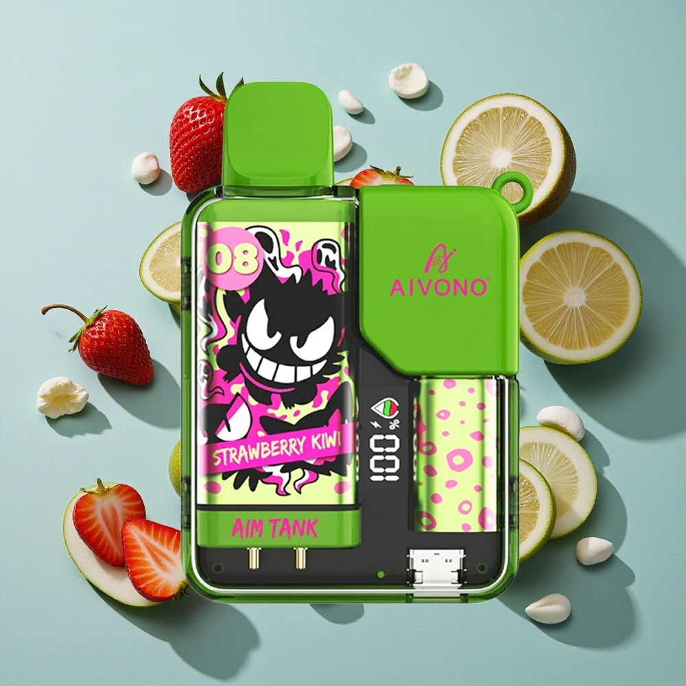 いちごキウイ Aivono AIM-TANK 9500 パフス 18ml 日本 vape wholesale