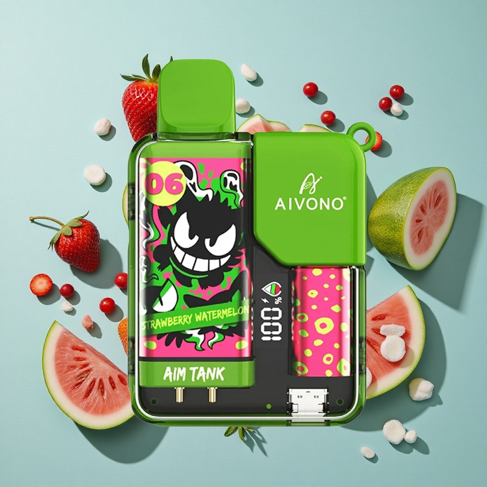 ストロベリーウォーターメロン Aivono AIM-TANK 9500回吸引 18ml 日本 vape wholesale