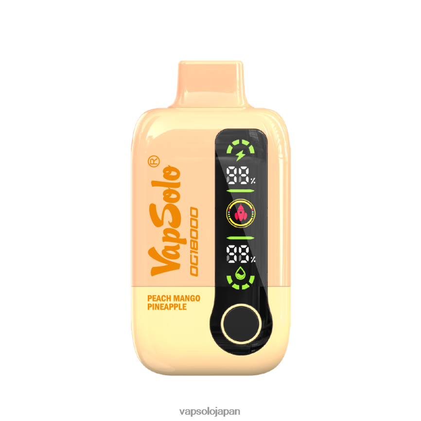 VapSolo DG18000 使い捨て電子タバコ ピーチ マンゴー パイナップル DLX4T253 - Vapsolo Refill