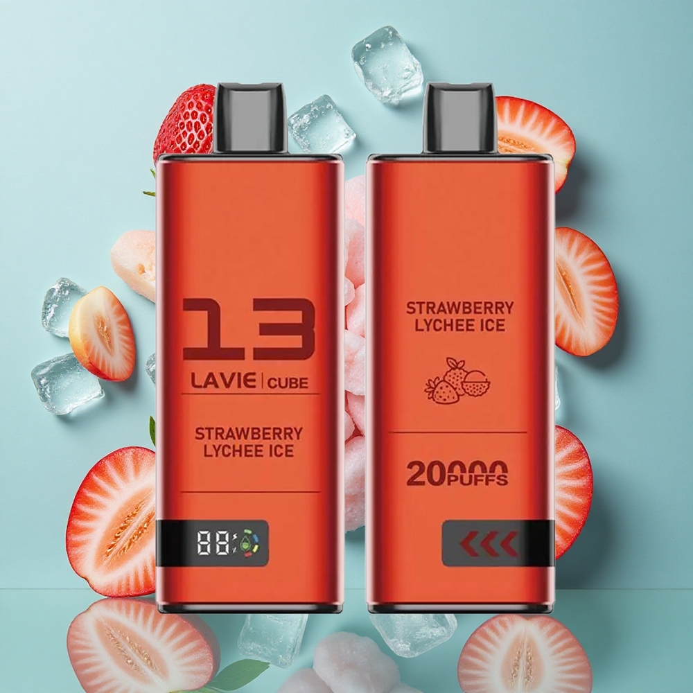 イチゴライチアイス Lavie Cube20000回吸引 日本製 28ml Japan vape wholesale