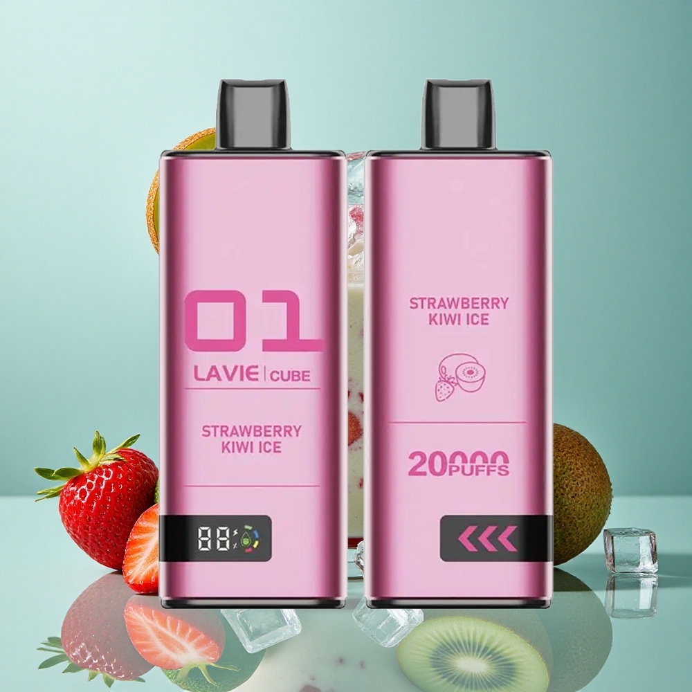 ストロベリーキウイアイス Lavie Cube 20000パフ 使い捨てベイプ Japan vape wholesale