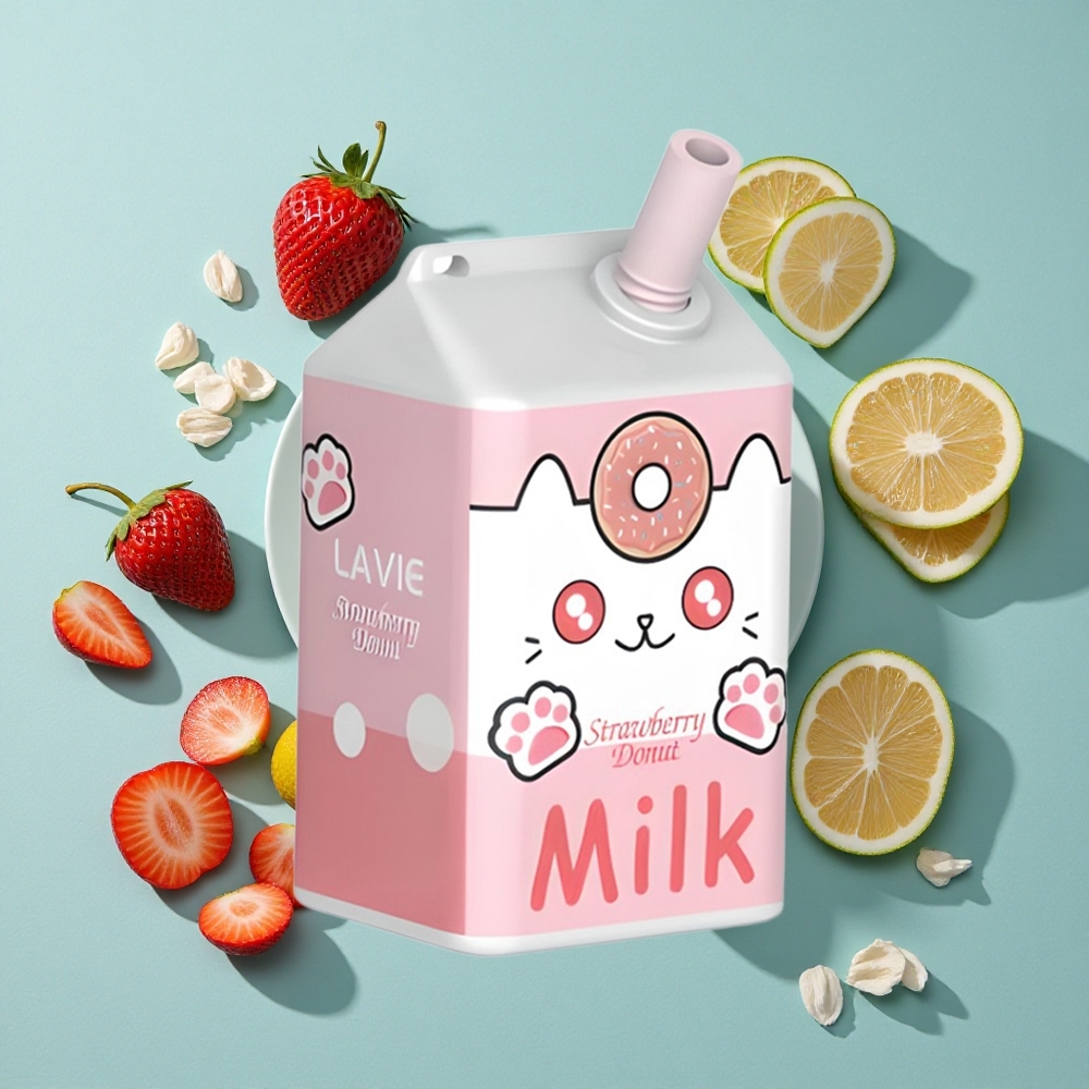 いちごドーナツ LAVIE Milk 7000プッフ 16ML Japan vape wholesale