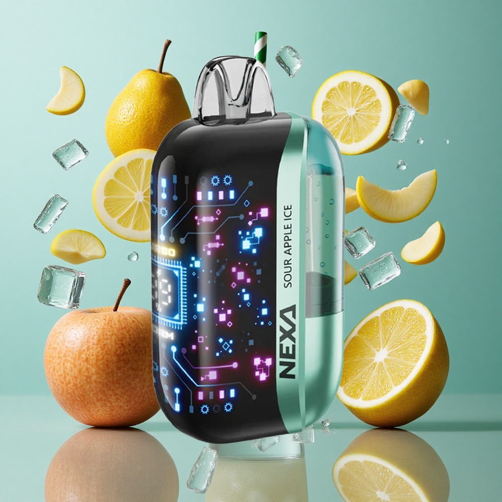 サワーアップルアイス NEXA Ultra 50000プッフ 3D曲面スクリーン Japan vape wholesale