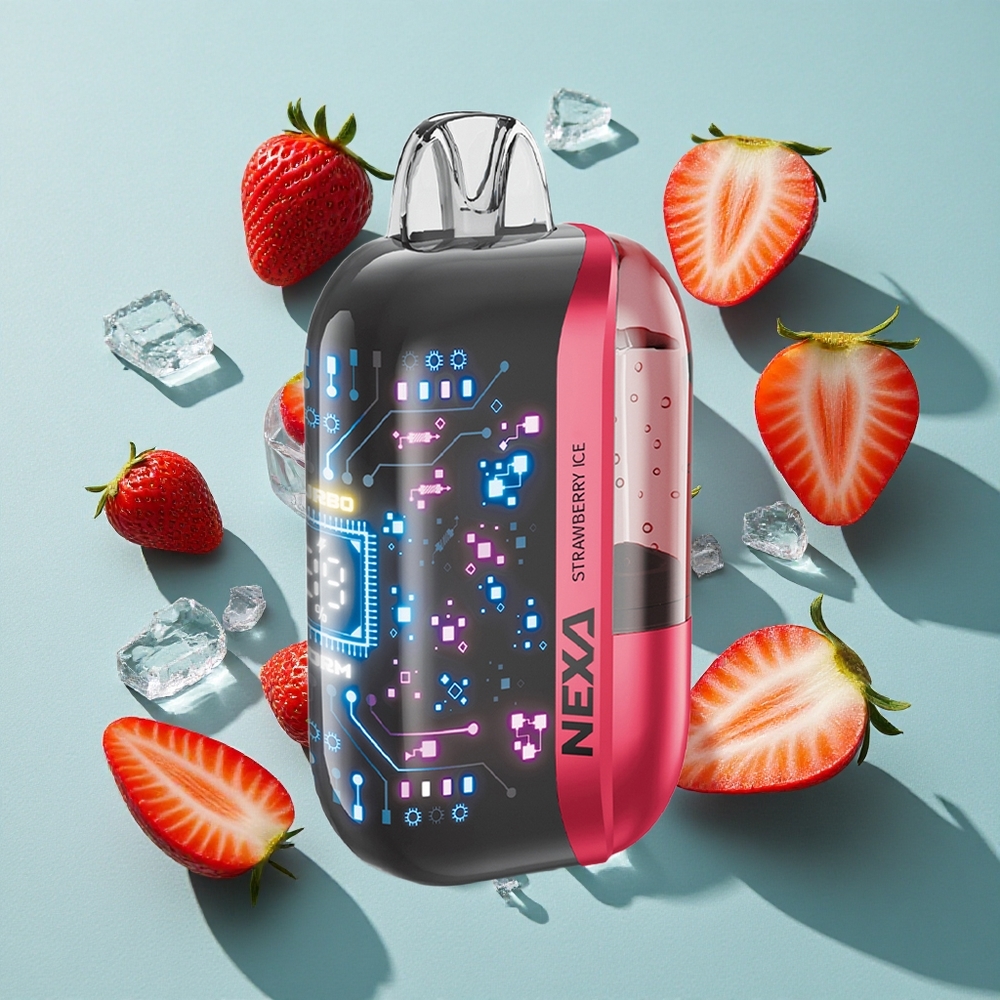 ストロベリーアイス NEXA Ultra 50000プッフ 3D曲面スクリーン Japan vape wholesale