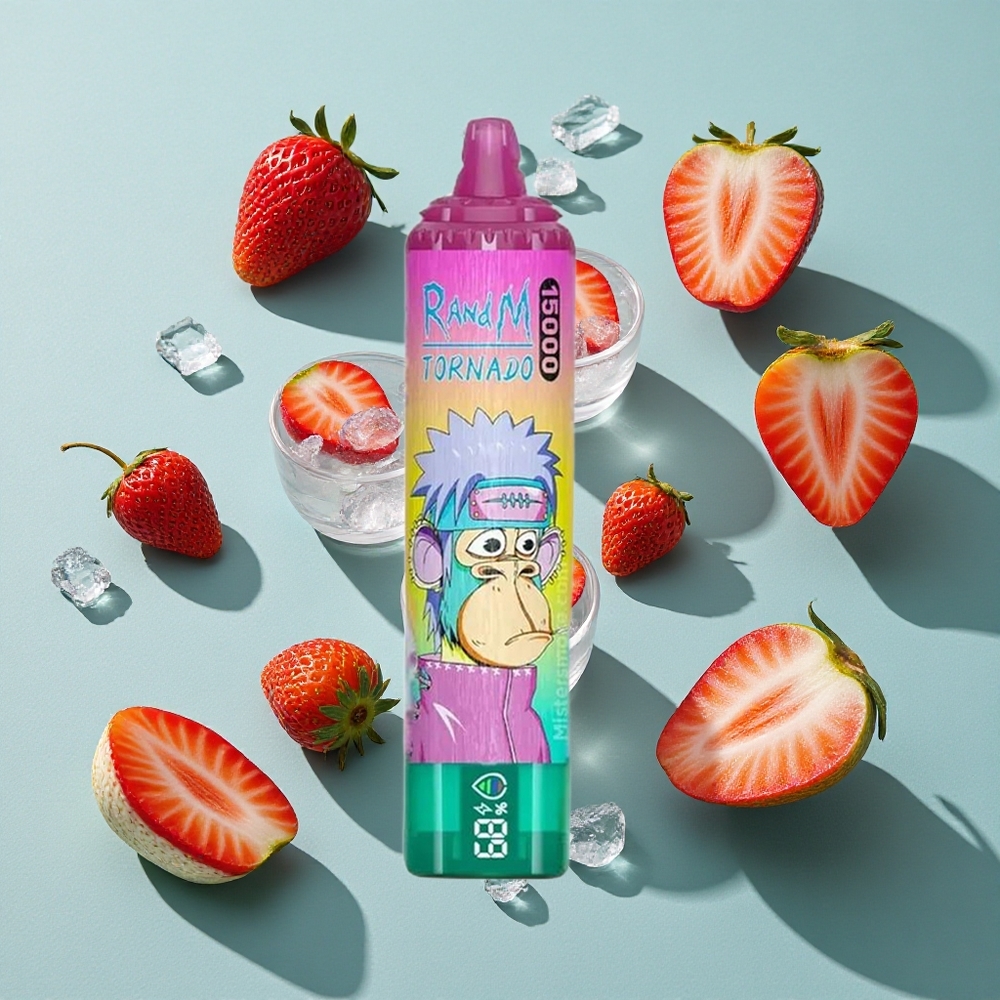 アイスストロベリー RandM Fumot Tornado 15000パフ 25ml Japan vape wholesale