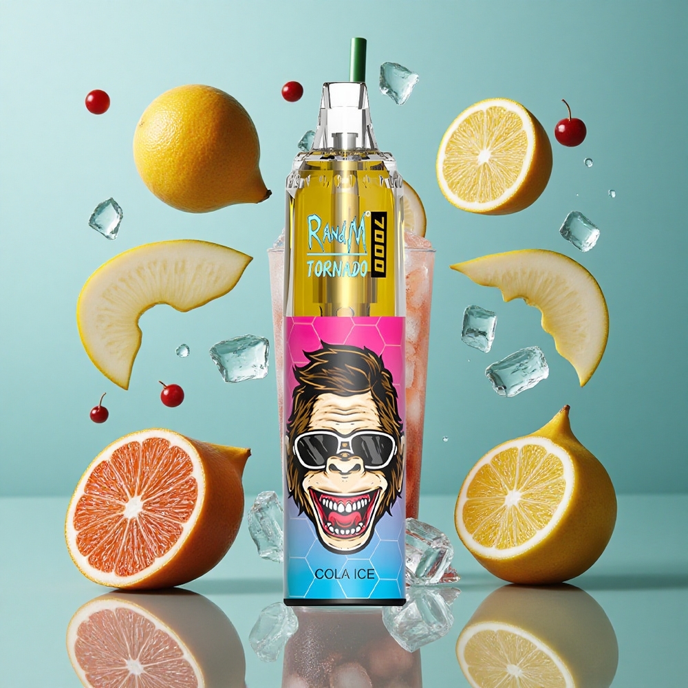 コーラアイス RandM Fumot Tornado 7000 パフ リキッド14ml Japan vape wholesale