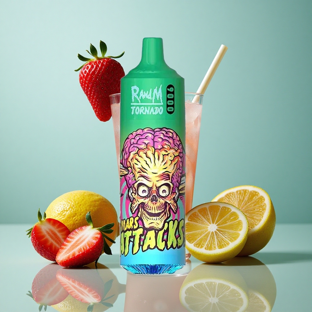 ストロベリーレモネード RandM Fumot Tornado 9000 パフ メッシュコイル Japan vape wholesale