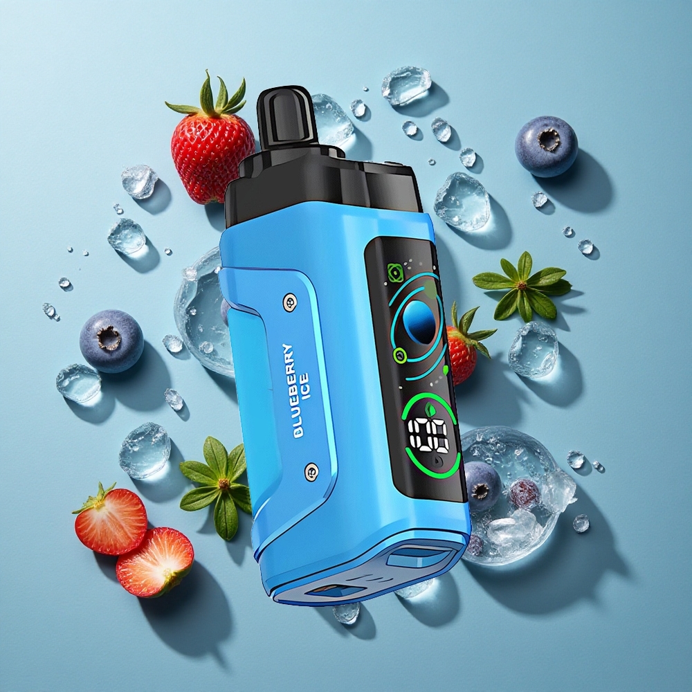 ブルーベリーアイス Razz Bar 45000 パフ 1.0オームメッシュコイル Japan vape wholesale