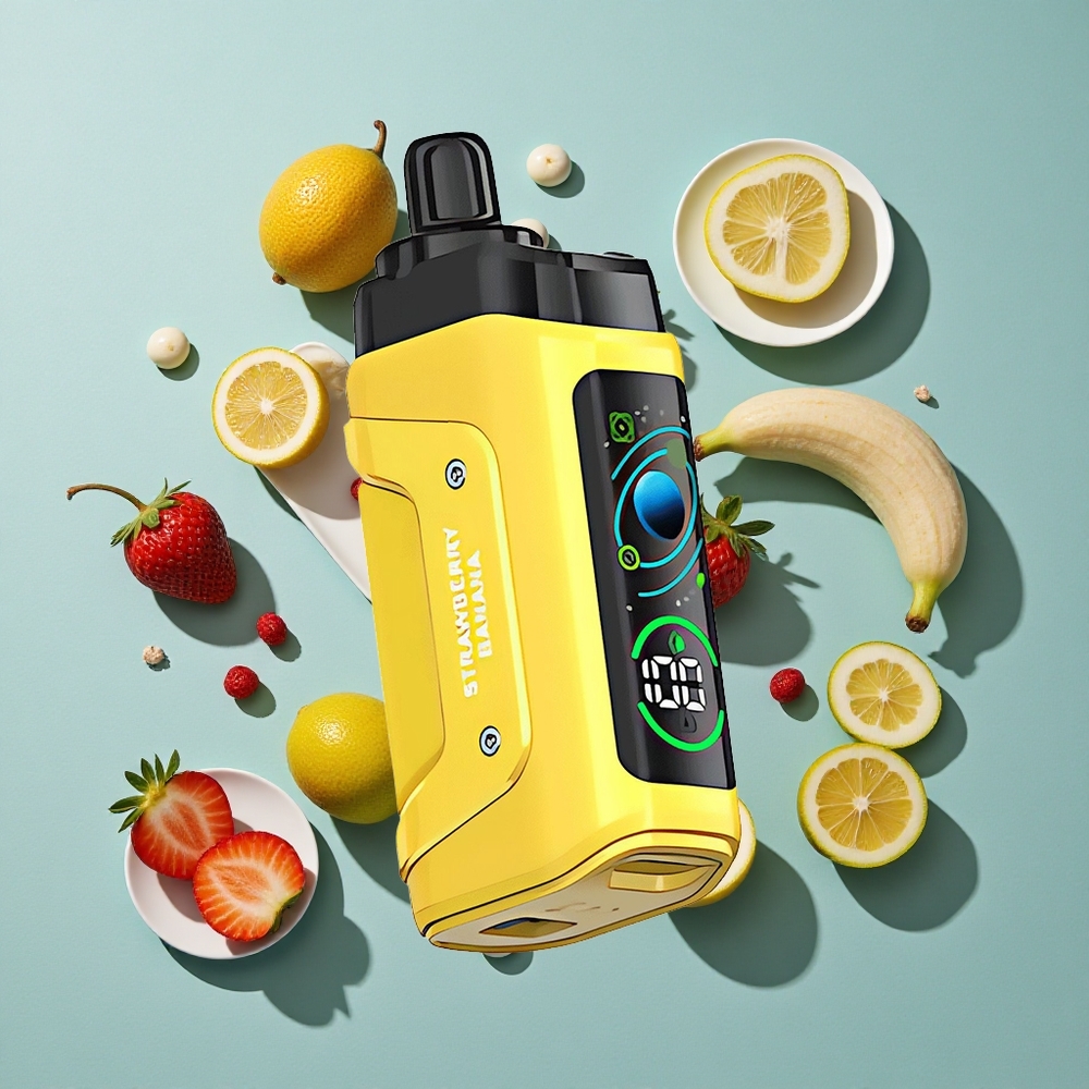 ストロベリーバナナ Razz Bar 45000回吸引 650mAhバッテリー Japan vape wholesale