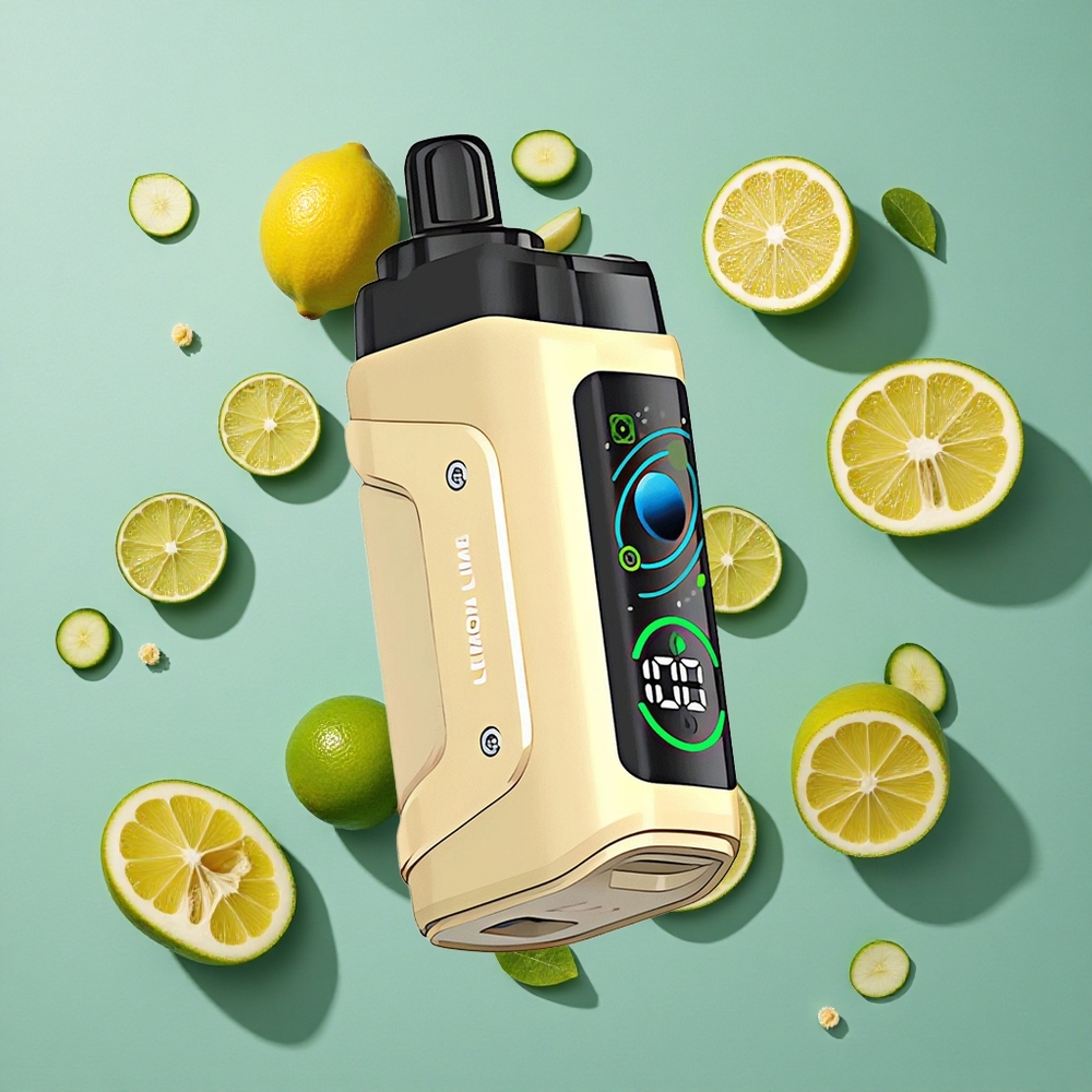 レモンライム Razz Bar 45000 パフ 日本製 メッシュコイル Japan vape wholesale