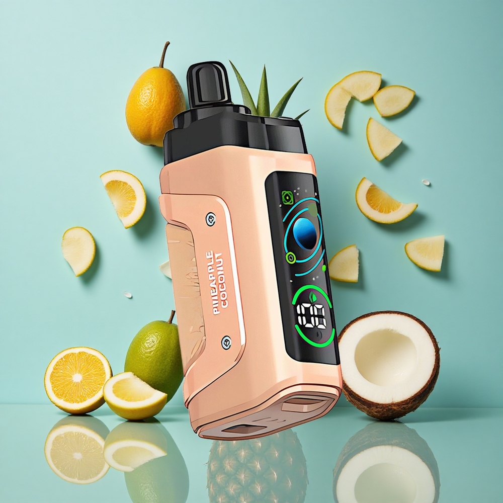パイナップルココナッツ Razz Bar 45000 パフ メッシュコイル Japan vape wholesale