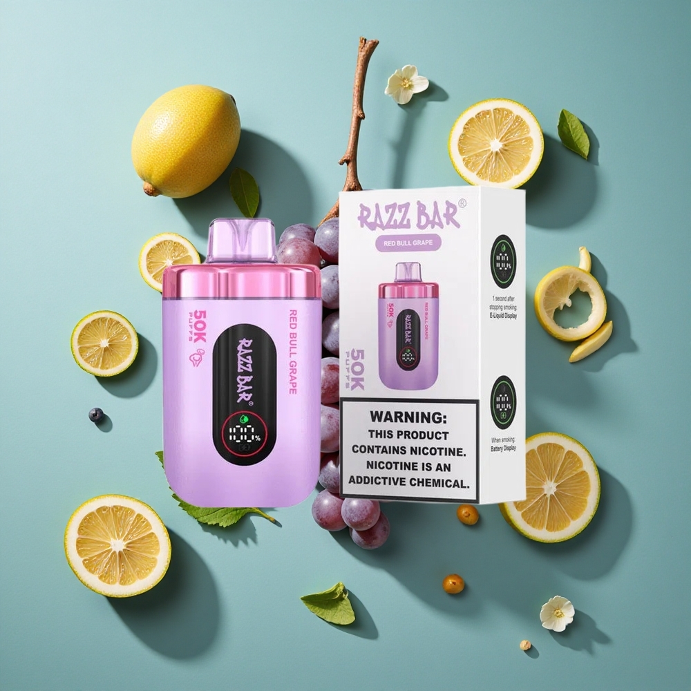 レッドブルグレープ ラズバー 50K 50000パフ 日本製 日本 vape wholesale