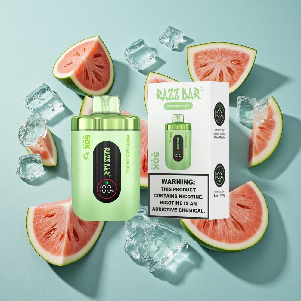スイカアイス Razz Bar 50K 50000パフ タイプC充電式 Japan vape wholesale