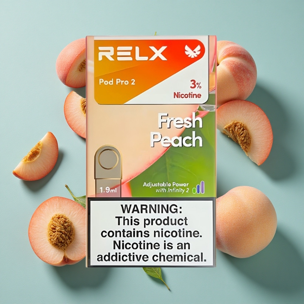 フレッシュピーチ（Fresh Peach）RELX Pod Pro 2 600パフ 3%ニコチン Japan vape wholesale