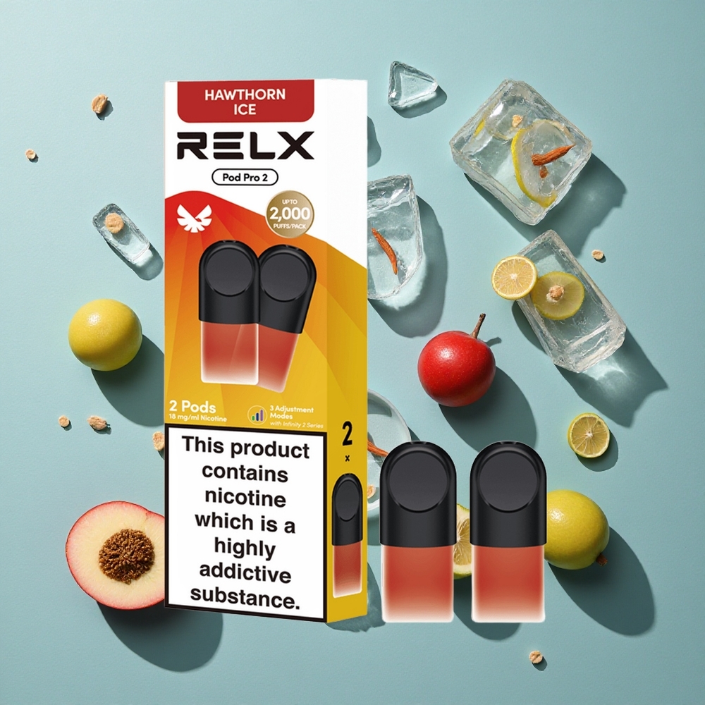 ホーソーンアイス RELX Pod Pro 2 600パフ 1.8%ニコチン Japan vape wholesale