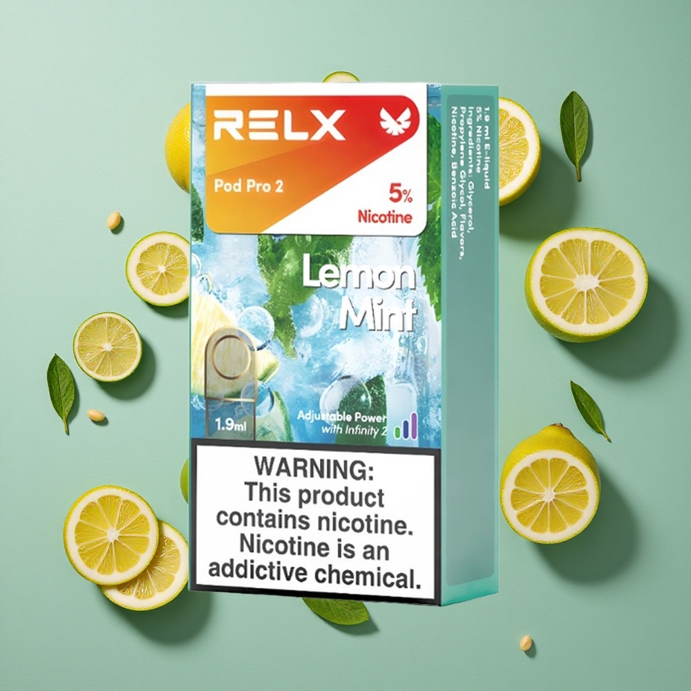 レモンミント（檸檬ミント）RELX Pod Pro 2 600パフ 1.9ml 日本 vape wholesale